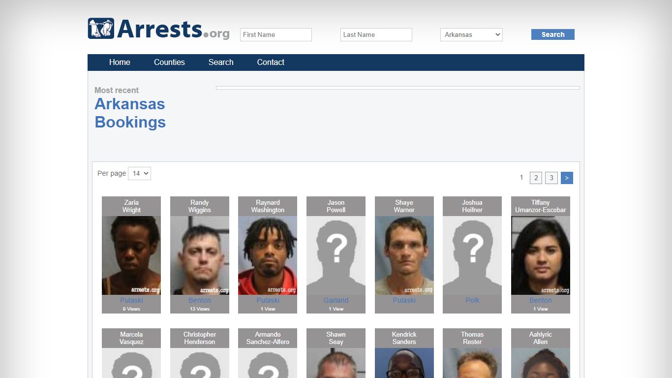 Arkansas Arrests and Inmate Search